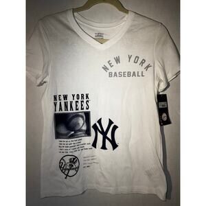 New Girls xl 14/16 New York Yankees t shirt genuine mlb merchandise brand